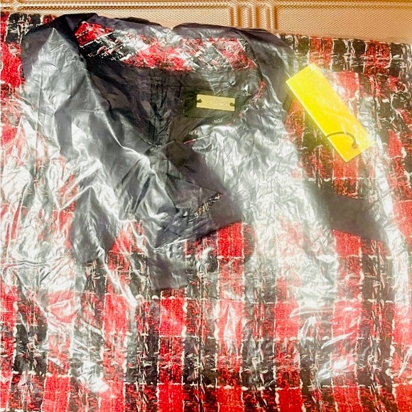 Brand New Alexia Admor Camilla Plaid Puff Sleeve Collarded Shealth Dress - Picture 8 of 12